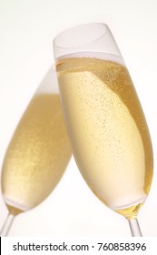 champagne in glass isolated - Shutterstock ID 760858396