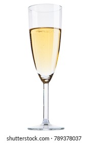 Champagne Glass On White Background