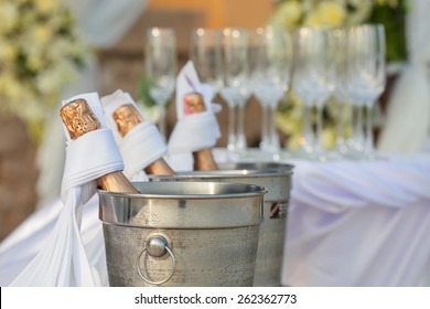 Champagne In Ice Bucket