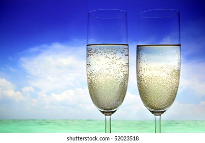 Champagne On The Beach