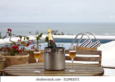 Champagne In The Pool