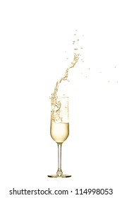 Champagne Splash In Drops