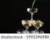 champagne pouring tower