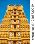 Chamundeshwari Temple is a hindu temple located on the top of Chamundi Hills near Mysore in India