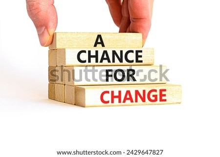 Similar – Image, Stock Photo Wooden cube with the word Change