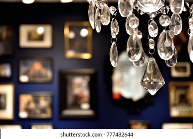 chandelier in a gallery