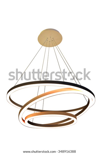 chandelier white isolated