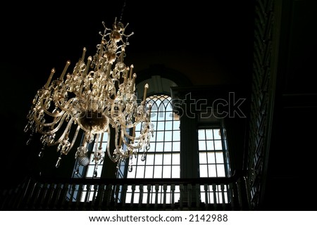 Chandeliers in an historic building
