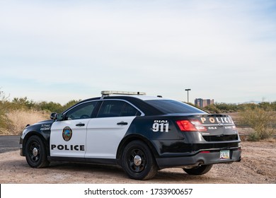 Chandler, AZ - Dec. 2, 2019: Police Car For The Gila River Indian Community