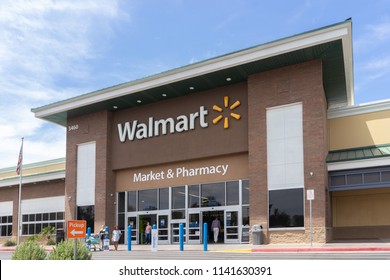 Chandler,Az/USA - 7.24.18.Walmart Inc is the world's largest company by revenue – approximately US$486 billion according to Fortune Global 500 list 2017.
