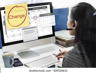 Change Appointment Event Schedule Concept