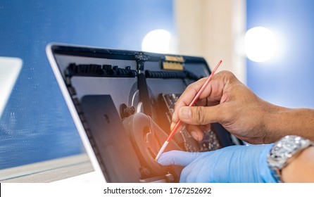 change computer monitor, repair equipment
 - Shutterstock ID 1767252692