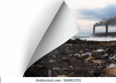 Change concept, Turning pollution page to blank paper page with clipping path, changing reality, hope inspiration to environmental protection and campaign. - Shutterstock ID 1069812701