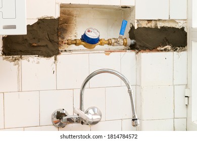  Change Of Lead Pipes And Water Meter  In Old Kitchen Due To Health Hazard, Plumber Job