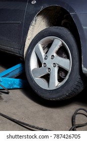 change new tire in auto repair service. - Shutterstock ID 787426705