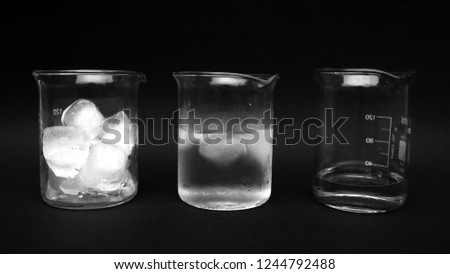 change in physical state of matter as an example of water