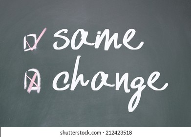 Change Or Same Choice 