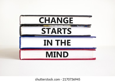 Change Starts Mind Symbol Concept Words Stock Photo 2170736945 ...