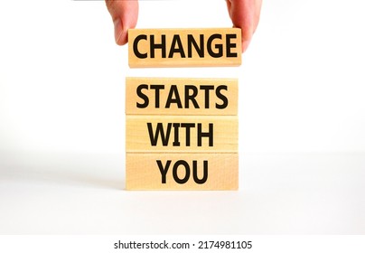 Change Starts You Symbol Concept Words Stock Photo 2174981105 ...