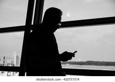 Changi Airport/Singapore - March 16 2016: Passenger Making Their Last Call Before Departure.