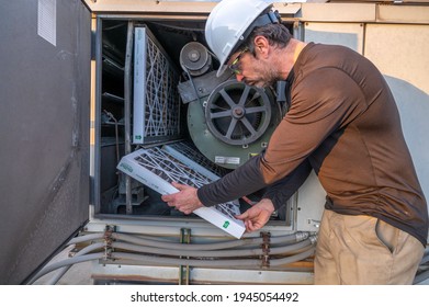 Changing Air Filter On A Commercial Swamp Cooler Unit