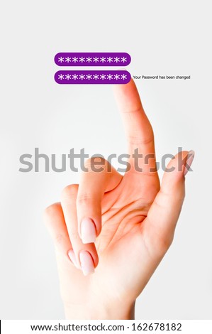 Changing password concept