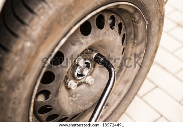 Changing tires or\
wheel before winter or\
spring