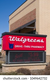 CHANHASSEN, MN/USA - MARCH 17, 2018: Walgreens store exterior and sign. Walgreens is the largest drug retailing chain in the United States.