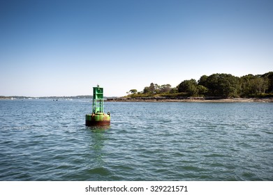 Channel Buoy In Casco Bay, Maine