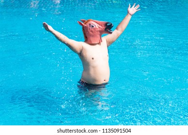 chubby asian pool Ass black gold