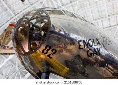 CHANTILLY, UNITED STATES - Mar 26, 2022: Enola Gay In The Steven F  Udvar-Hazy Center