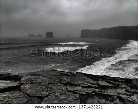 Similar – Island Küste Meer Lava