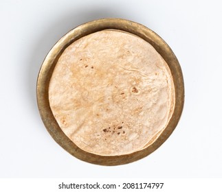 Chapati Tava Roti Roti also known as Indian bread or Fulka phulka.