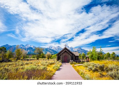 A Chapel in the Grand Tetons National Park, Jackson Hole, Wyoming, USA 