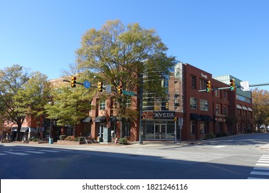 Chapel Hill, NC - November 2019: Franklin Street (UNC Campus)