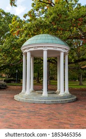 Chapel Hill, NC / USA - October 22, 2020: The Old Well On The Campus Of The University Of North Carolina Chapel Hill