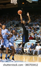 CHAPEL HILL, NC-FEB 28: Duke Blue Devils Guard Crystal Primm (13) Drives To The Basket Against The University Of North Carolina Tar Heels At Carmichael Arena.