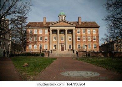 Chapel Hill, North Carolina - February 3 2020: The South Building At UNC Chapel Hill Campus