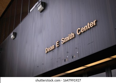 Chapel Hill, North Carolina - February 3 2020: UNC Tarheels NCAA Basketball Arena Dean E. Smith Center