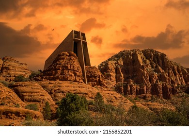 The Chapel of the Holy Cross is a Roman Catholic chapel built into the buttes of Sedona, Arizona. The chapel is under the episcopal see of the Roman Catholic Diocese of Phoenix