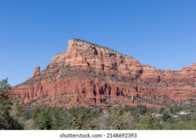 Chapel Of The Holy Cross With Sedona Landscape