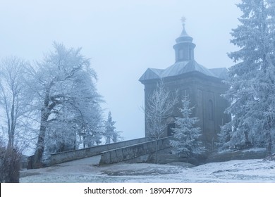 Chapel Hvezda in Broumovske steny, eastern Bohemia, Czech Republic - Shutterstock ID 1890477073