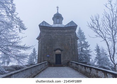 Chapel Hvezda in Broumovske steny, eastern Bohemia, Czech Republic - Shutterstock ID 2145491889