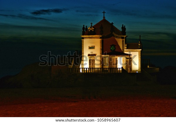 Chapel of the Lord of the Rock in Miramar, Portugal