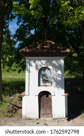 Chapel. Old Tiny Sacral Building. Folk Architecture. South Moravia, Czech Republic.