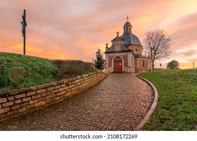 The Chapel of Our Lady of Oudenberg is a small pilgrimage chapel on top of the Oudenberg, a witness hill in the Belgian town of Geraardsbergen, in the Flemish Ardennes.