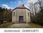 The chapel of San Rocco in Monterovere. Caldonazzo, Trentino, Italy.