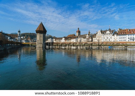 Similar – View of Lake Lucerne from Niederbauen