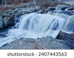 Chapman falls in Devil’s Hopyard State Park CT USA