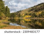 Chapman Reservoir which is adjacent to Chapman Campground, is located within the White River National Forest, Colorado. 
